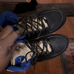 Nike Kids Black and Blue Boots